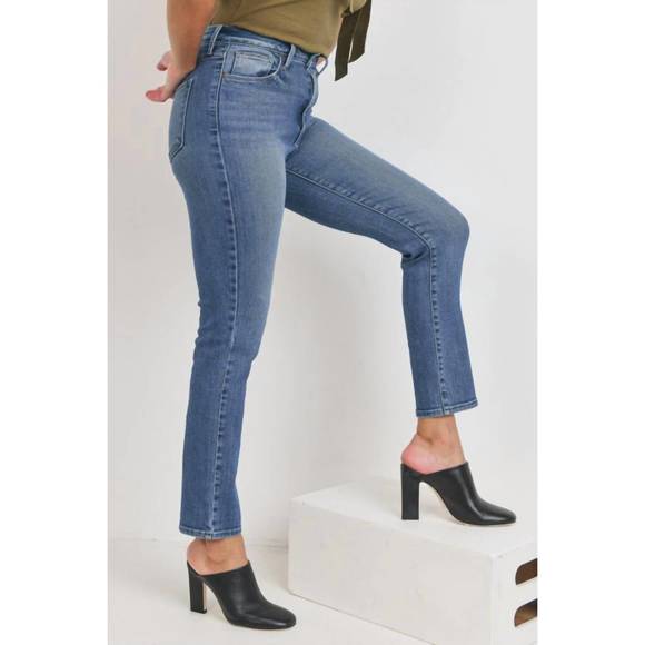 NEW JUST BLACK DENIM peyton jeans in medium denim - Picture 2 of 3